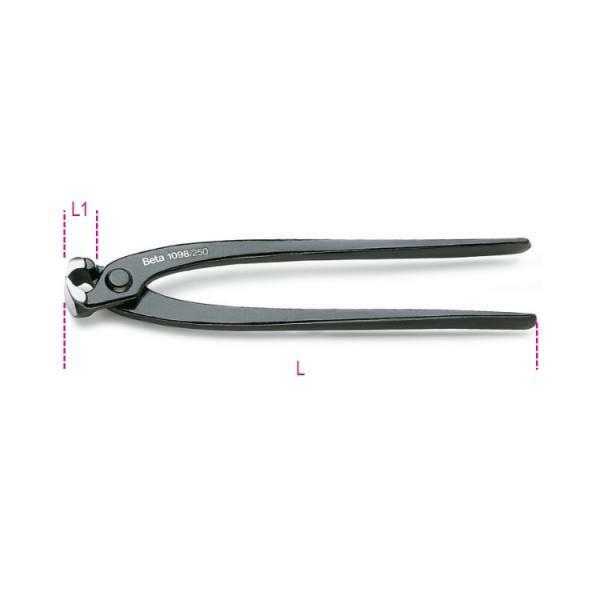 Tenaglie per cementisti carpentiere ferraioli 250mm Beta 1098 professionali