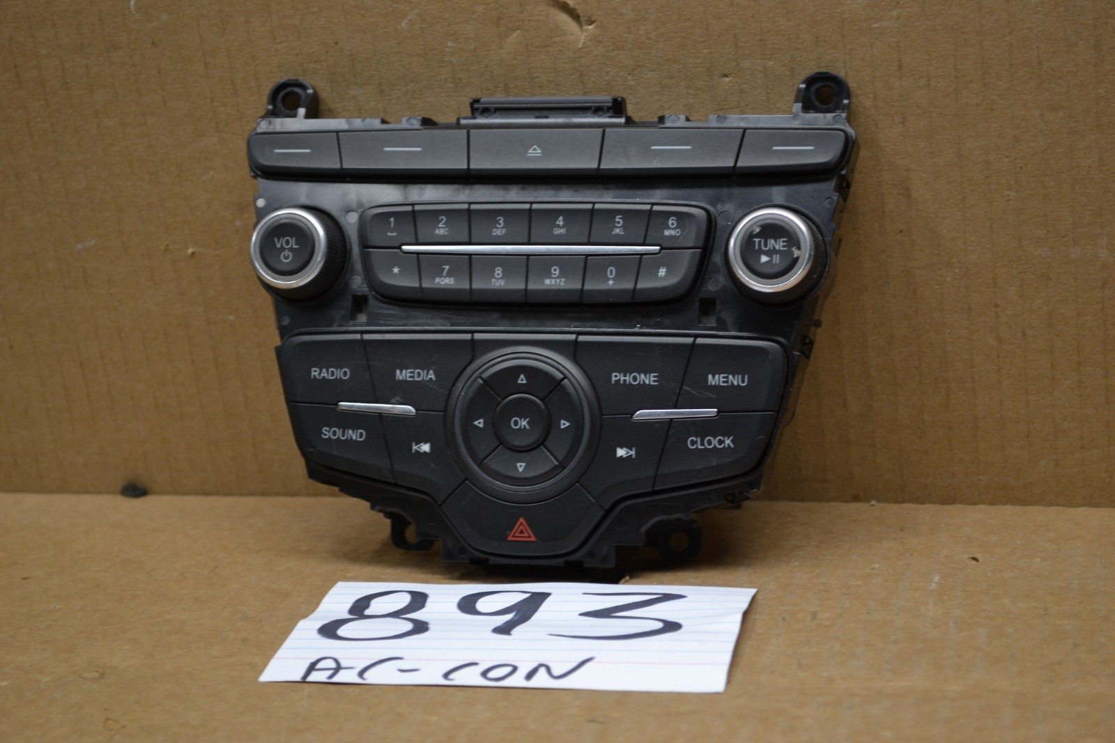 2015 2016 Ford Focus Radio Media Control Used Stock #893-AC 