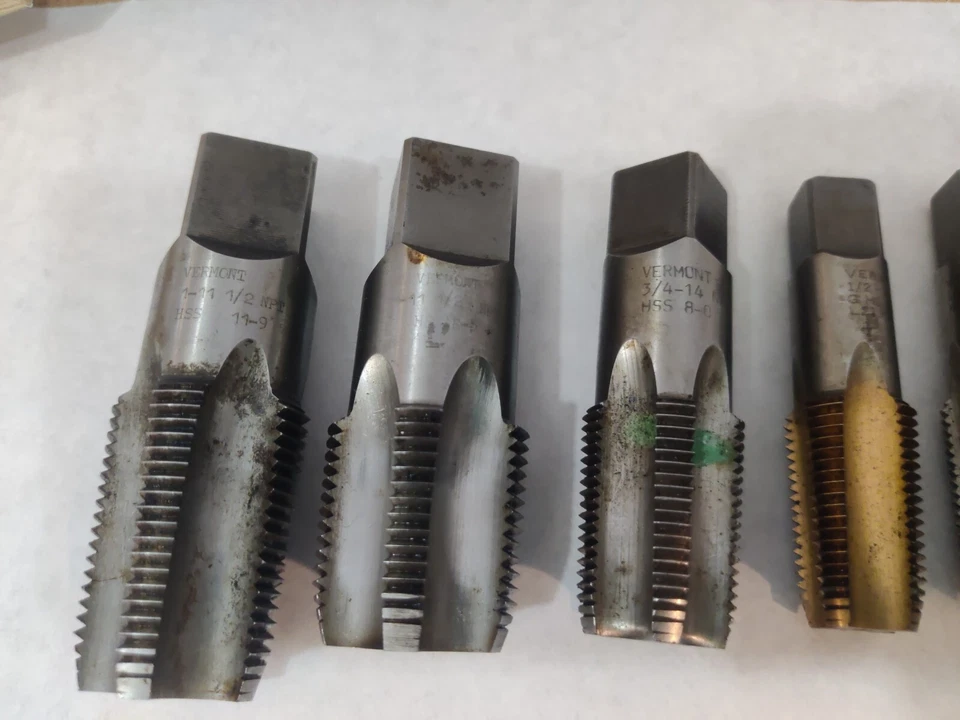 VERMONT PIPE TAP Lot 1-11 1/2 NPT HSS Plus Many More - 26 Total  - Image 2 of 4