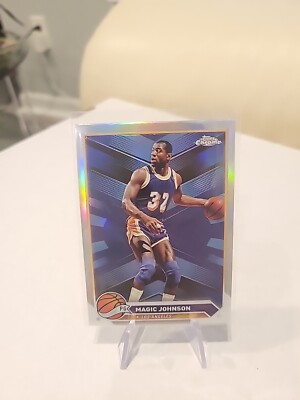 2023-24 Topps Chrome Basketball Irving Magic Johnson #97 Refractor Lakers