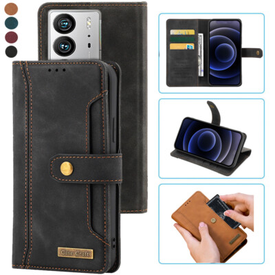 For ZTE Axon 40 Ultra Notebook Style Card Case,Leather Magnetic Flip Phone Case