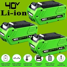 1~2X 4.0/6.0/8.0AH For Greenworks 40V G-MAX Lithium Battery 29462 29252 29472 US
