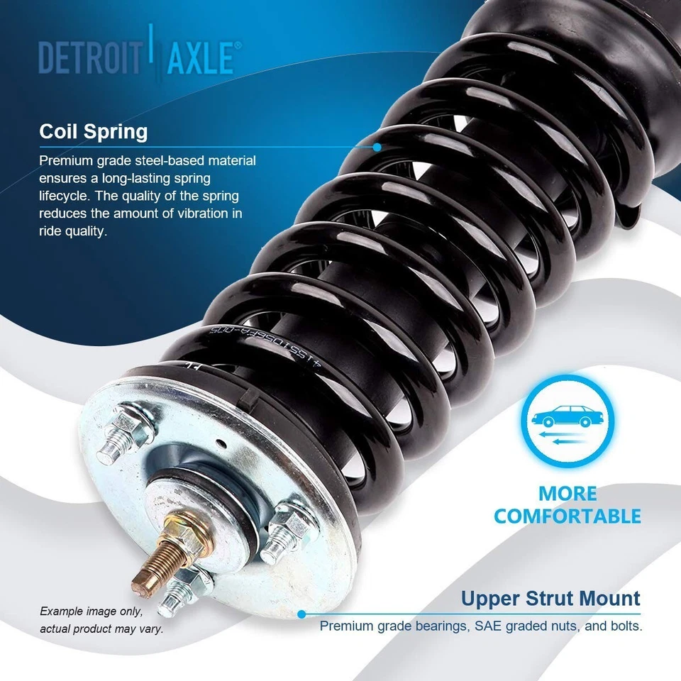 Front Coil Spring Struts + Rear Shock Absorbers for 2005-2012 Nissan Pathfinder - Image 3 of 4