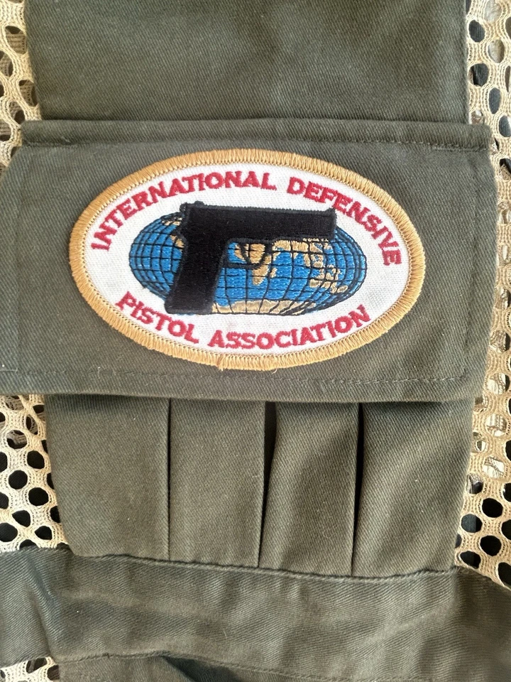 Allen Mesh Shooting Vest With Right Shoulder Pad , IDPA Patch Sewn On - Image 4 of 4