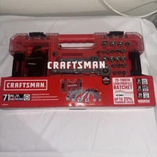 CRAFTSMAN Versastack Mechanics Tool Set, 1/4 and 3/8 Inch Drive, 71 Piece