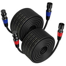 XLR Cable 75ft - Standard Male to Female Microphone Cable With 3-Pin Balanced...
