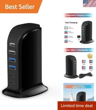 Multi-Device USB Charging Dock - 45W Power for iPhone, iPad, MacBook and More