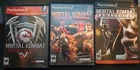 Mortal Kombat PS2 3 game lot Shaolin Monks, Armageddon, Deadly Alliance PS2 CIB!