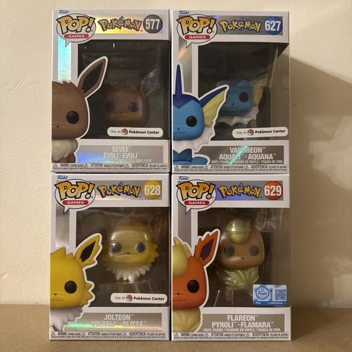 FUNKO POP POKEMON PEARLESCENT EEVEE/VAPOREON/JOLTEON/FLAREON (READ DESCRIPTION)