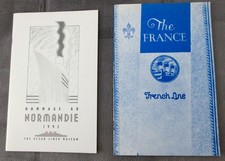 SS Normandie (1935)  and SS France (1910) - Booklets