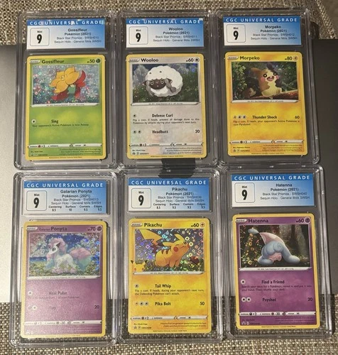 2021 Pokemon General Mills 25th Anniversary Holo Full Set Pikachu Mint CGC 9