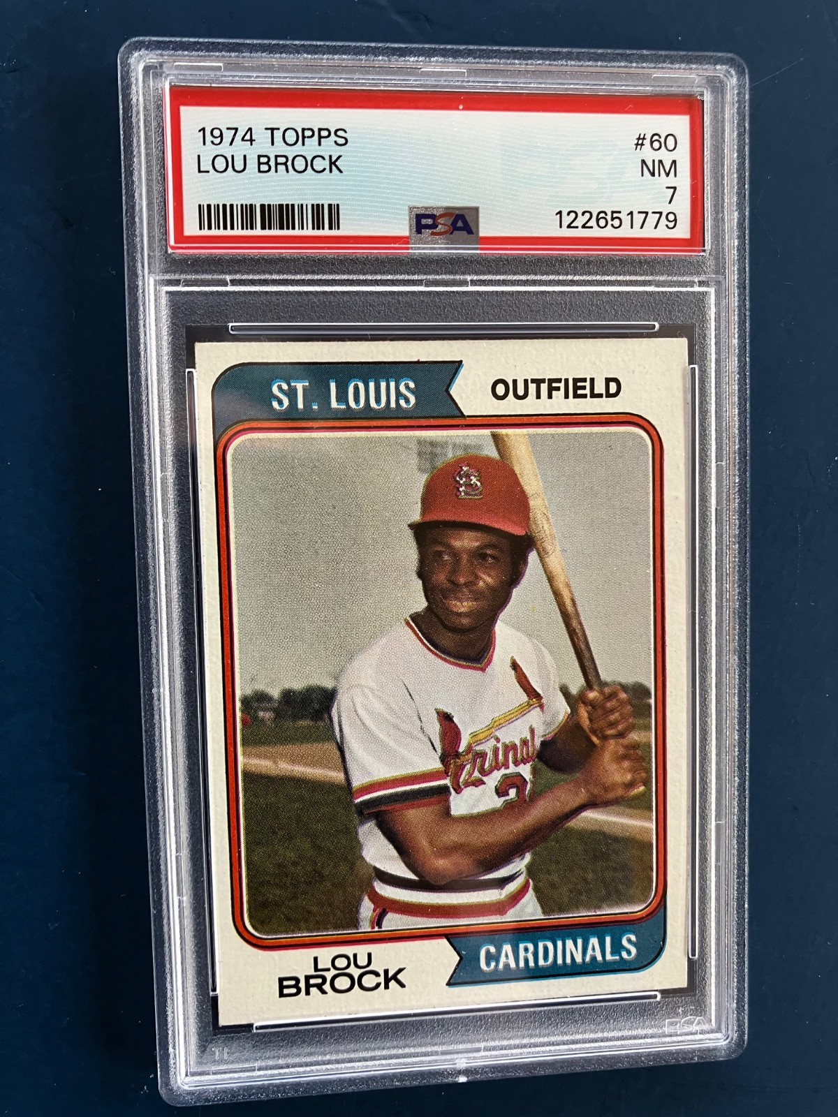 1974 Topps #60 Lou Brock PSA 7