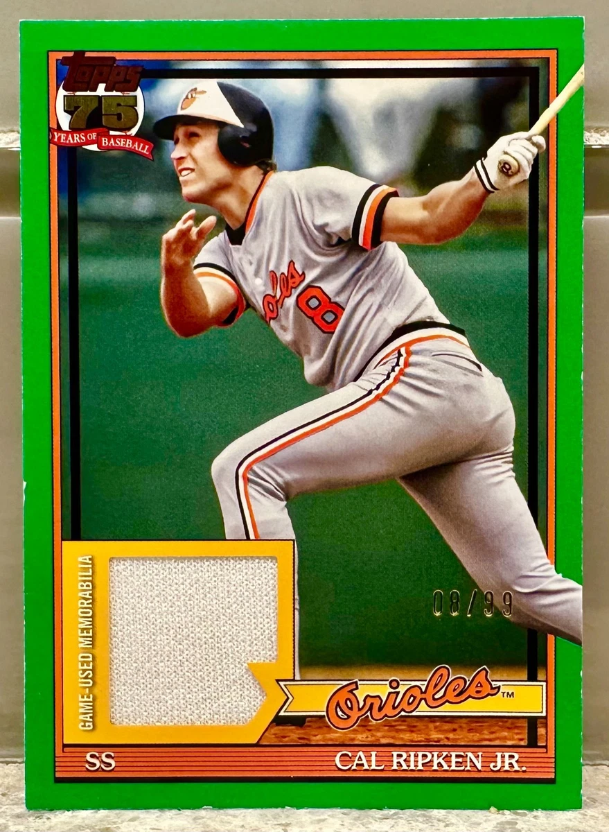 JERSEY # MATCH! 2026 Topps '91 Topps Relics Cal Ripken Jr. Green 8