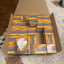 BRAND NEW 25 Bulb Case FEIT G25 40watt Clear Globe Light Bulbs