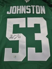 Wyatt Johnston Signed Dallas Stars Green Hockey Jersey Fanatics Authentic NHL