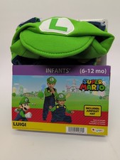 Infants' Disguise Luigi Halloween Costume Size 6-12 mo NEW Super Mario