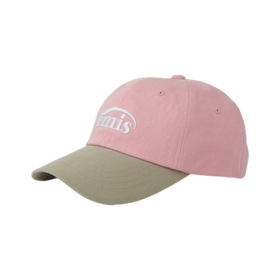Emis New Logo Mix Ball Cap Beige Pink -
