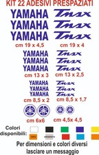 adesivi tmax Yamaha  prespaziati   22 pz  pvc auto moto caschi