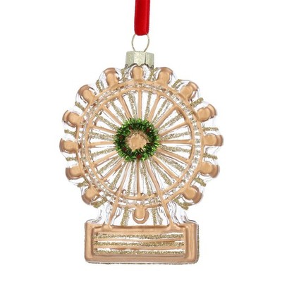 Christbaumkugel Neuheit London Augenkugel Mini Glas Riesenrad Kitsch Xmas