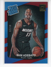 #d to 99! Bam Adebayo 2017-18 Donruss Optic RATED ROOKIE RED HOLO LASER RC 17/99