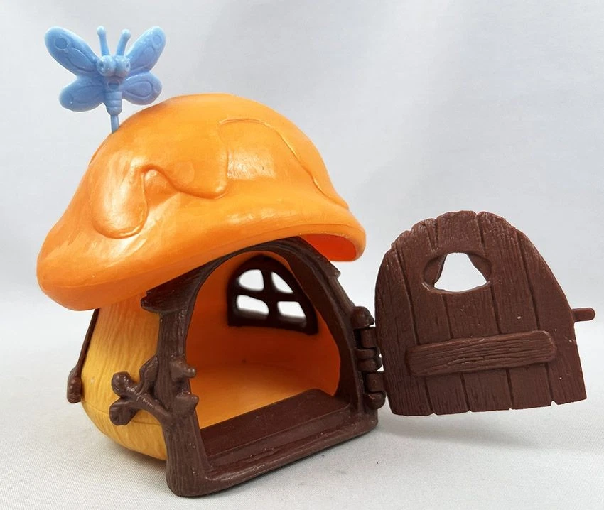 Les Schtroumpfs - Schleich Petite Maison Jaune Toit Orange et Papillon (occasion - Photo 4/4