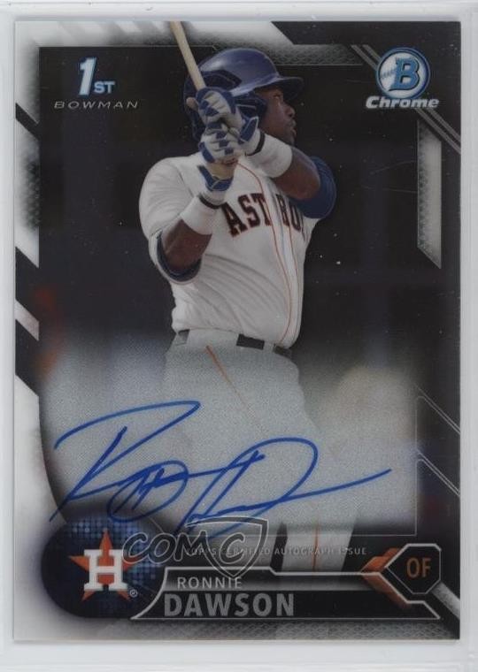 2016 Bowman Draft Chrome Draft Pick Ronnie Dawson #CDA-RD Auto 0t02