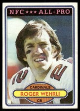 1980 Topps Roger Wehrli #75 St. Louis Cardinals