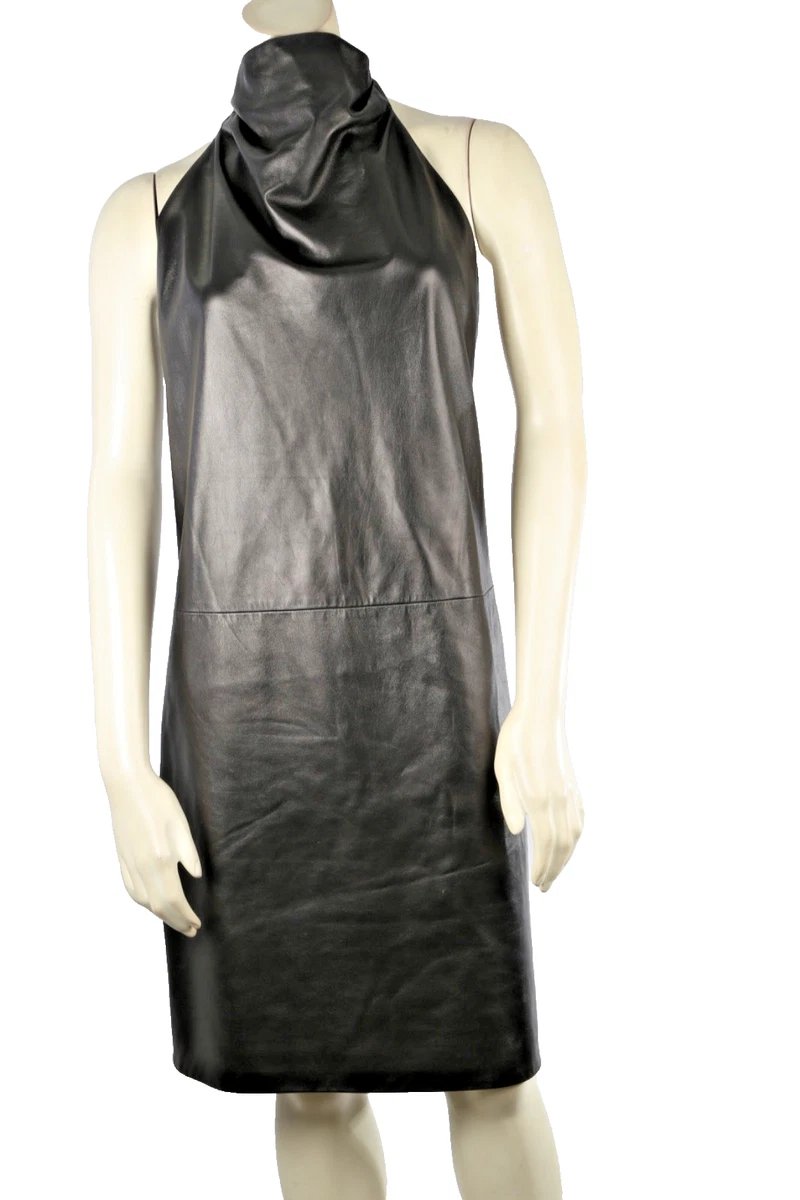 Black Leather Dresses for Women for sale | eBay