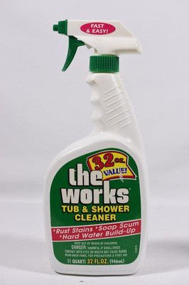 VTG THE WORKS Tub and Shower Cleaner Non Aerosol Trigger Spray 32 oz NEW