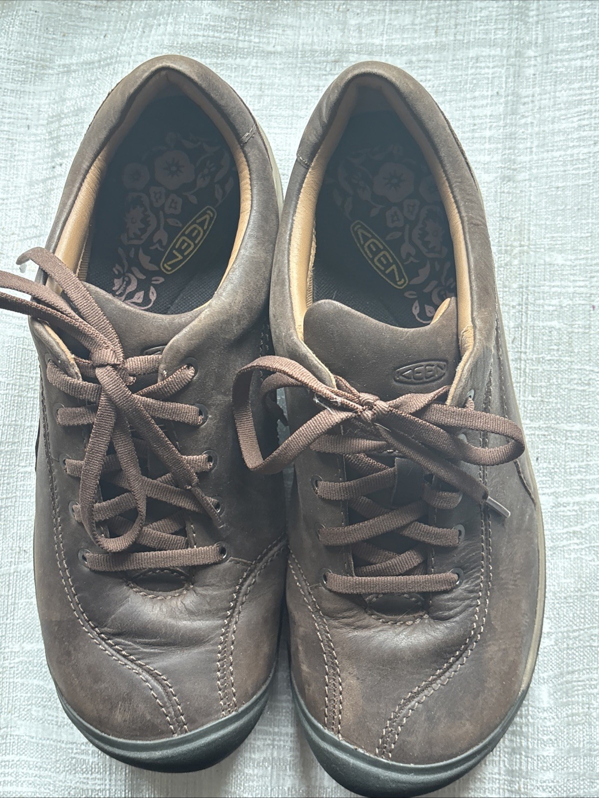 Scarpe stringate Keen in pelle da passeggio escursionismo outdoor donna taglia 10 marrone