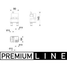ORIGINAL® Mahle Chiller für Renault AUSTRAL Mercedes-Benz CITAN Tourer CITAN