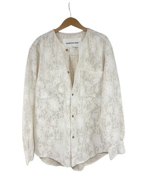 Andersson Bell Nude Beige Cream Lace Womens Light Jacket Size Large