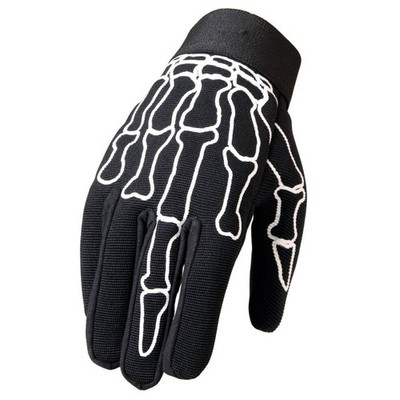 Skeleton Finger Mechanics Gloves  Black XL for Durable Work Protection