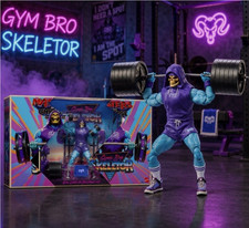SDCC 2026 Mattel Masters of the Universe Gym Bro Skeletor Action Figure In Hand