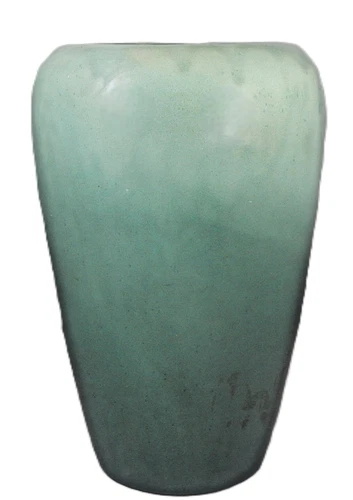 Vintage Mccoy Green Art Pottery Vase, c1940 Vellum Arts & Crafts Matte 10.5"