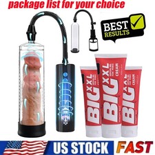 Penis Pump Power Vacuum Adult Men Big Dick Stretcher Male Enlarger Enhancement