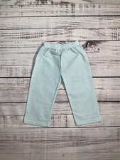 Blue And Green Seersucker Kids Pants Bulk Pack Of 8 Multiple Sizes.