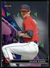 Shane Bieber 2021 Finest #98 Cleveland Indians