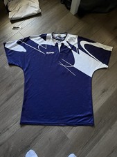 VINTAGE 90s SCORE soccer jersey #4 navy white sports shirt