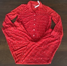 VICTORIA'S SECRET SoSoft Modal Long Pajama Set Lipstick Petal Pink Love Script S