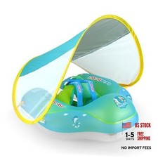 Baby Swimming Float Kids Inflatable Swim Ring with Safety Large Blue Dolphin