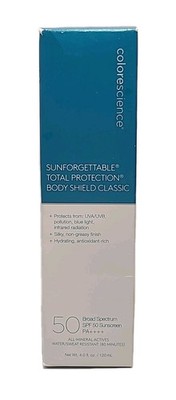 ColoreScience SUNFORGETTABLE Total Protection Body Shield SPF 50 4 oz Sunscreen