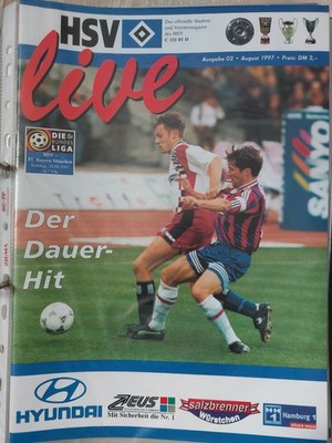 HSV Live 1997 1998 97 98 02 FC Bayern München Programmheft Programm Hamburger SV