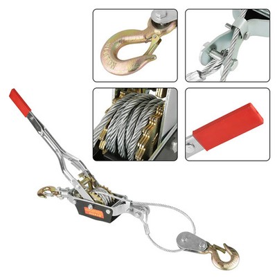 Hand Power Puller Drahtseil Spannwerkzeug Hochleistungs Doppelhaken