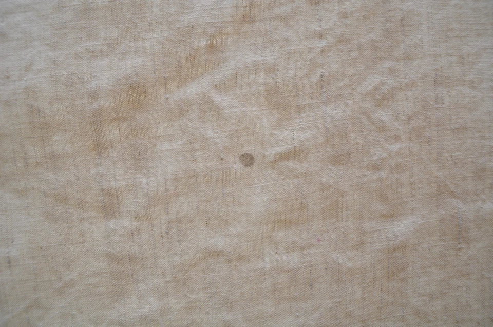 Drap ancien en chanvre et lin  monogramme rouge CL 1,86 m x 2,83 m - Photo 4/4