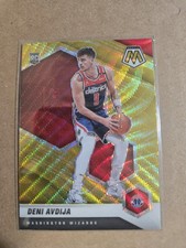 2020 Panini Mosaic Deni Avdija Asia Gold Wave Prizm True Rookie 217 RC SSP