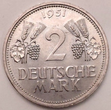 Bund, 2DM 1951 D, unz.