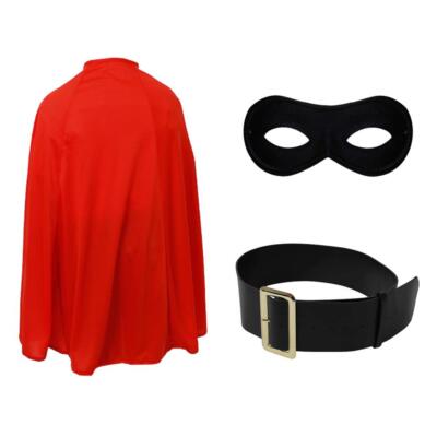 SUPER KARTOFFEL KOSTÜM SET UMHANG, MASKE GÜRTEL KINDER WELTTAG DES BUCHES KARTOFFEL