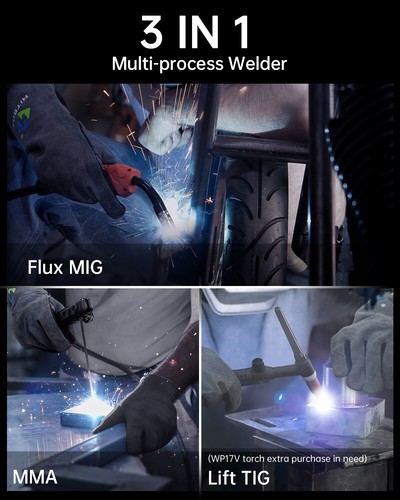 Mini MIG Welder 220V Flux Core Wire 3 in1 Stick ARC LIFT TIG MIG Welding Machine - Picture 5 of 13
