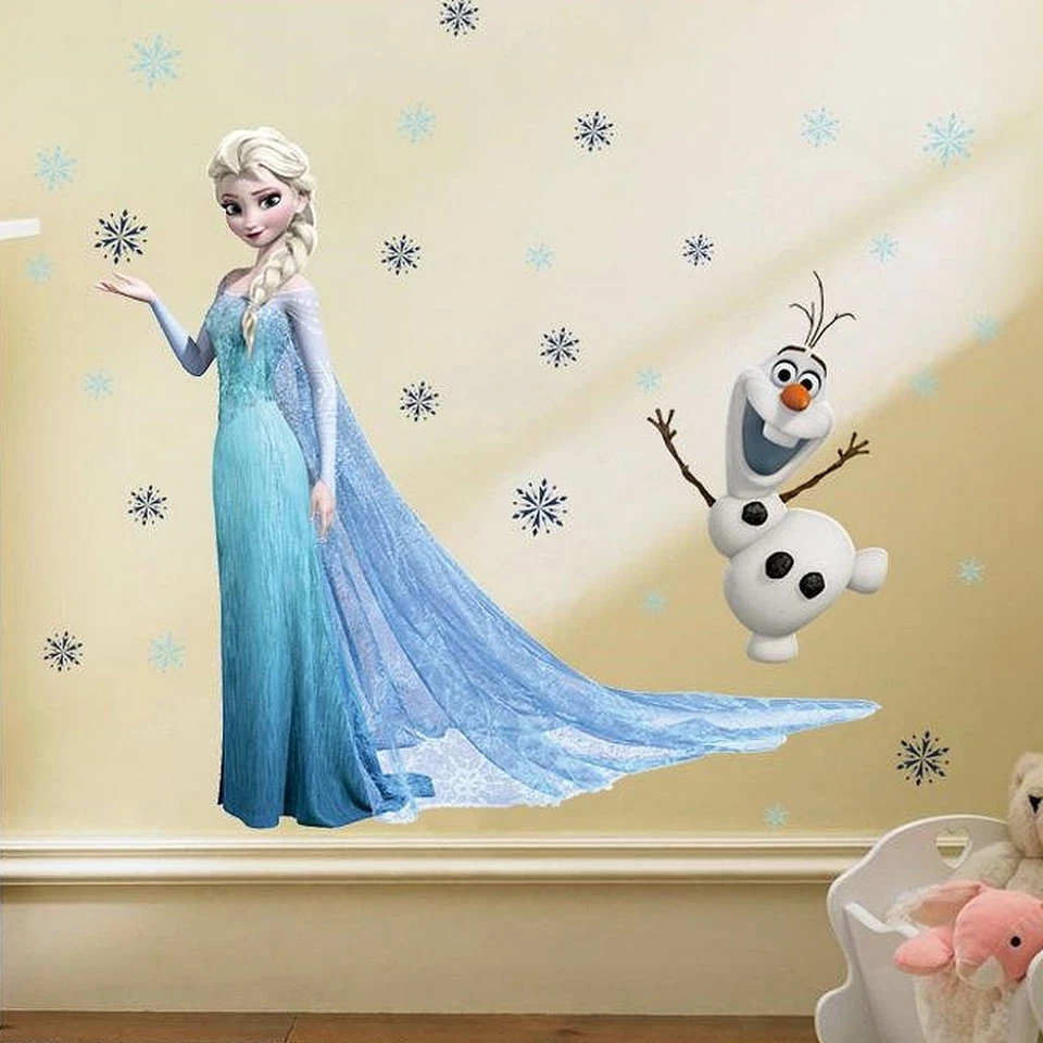 Eiskönigin 2 Elsa Olaf Wandtattoo Wandsticker Frozen Wandaufkleber Kinderzimmer  - Bild 2 von 4